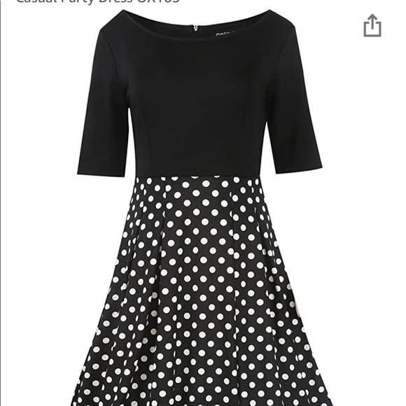 Excellent condition polka dot dress size medium - Picture 2 of 4